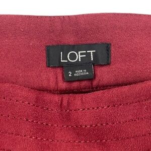 Loft Womens Red Pants -Style Slim Fit Pants 10577 Size 2